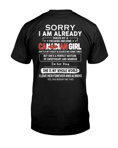 Awesome Canadian girl - Perfect gift for your boyfriend - (SKU05-97) - SUN CANADIAN