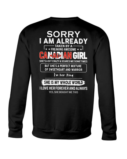 Awesome Canadian girl - Perfect gift for your boyfriend - (SKU05-97) - SUN CANADIAN