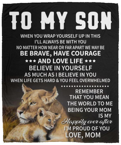Special Gift For Your Son Blanket - From Mom