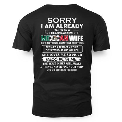 Awesome Mexican wife - Funny gift - The Perfect gift for your husband - (SKUT8-NK) - SUN MEXICAN