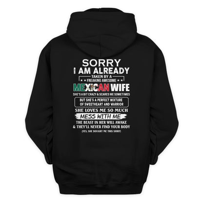 Awesome Mexican wife - Funny gift - The Perfect gift for your husband - (SKUT8-NK) - SUN MEXICAN