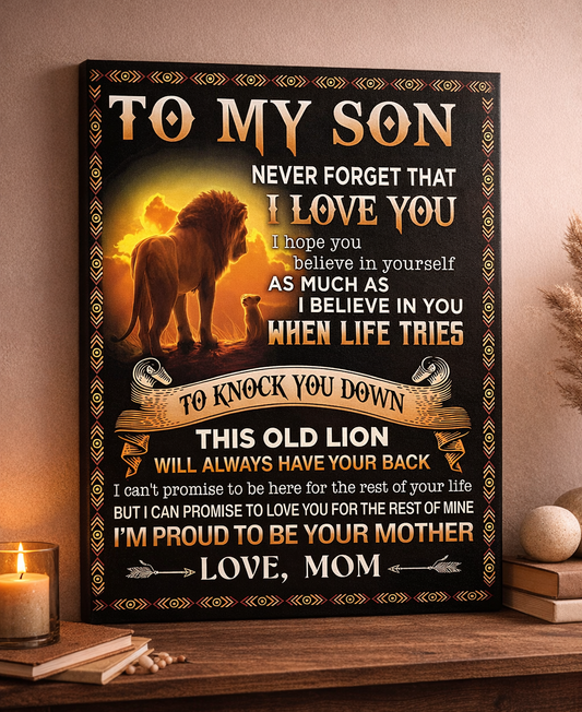 CANVAS FOR SON - BEST GIFT FROM MOM - SUN00 (SKU2604-149)