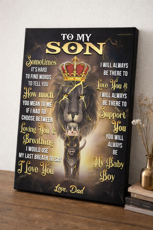 CANVAS FOR SON - BEST GIFT FROM DAD - SUN00 (SKU2604-139)