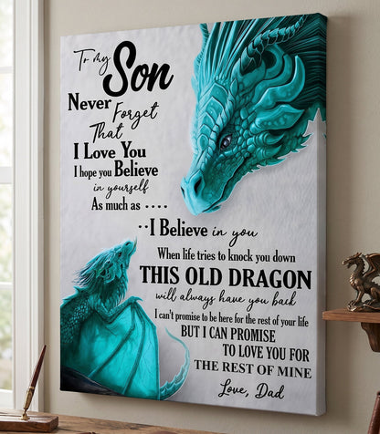 CANVAS FOR SON - BEST GIFT FROM DAD - SUN00 (SKU2605-179)