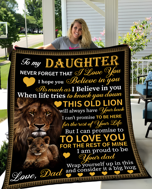Couverture cadeau spéciale pour votre fille - De la part de papa