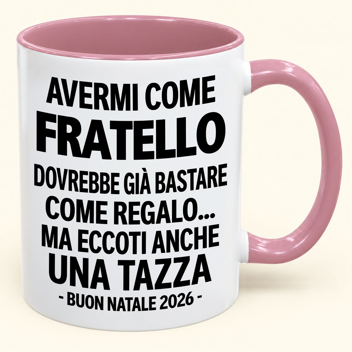 Avermi come fratello è già un regalo sufficiente – Tazza bicolore divertente – Regalo di Natale 2026 (SKU2610-204) MUGIT