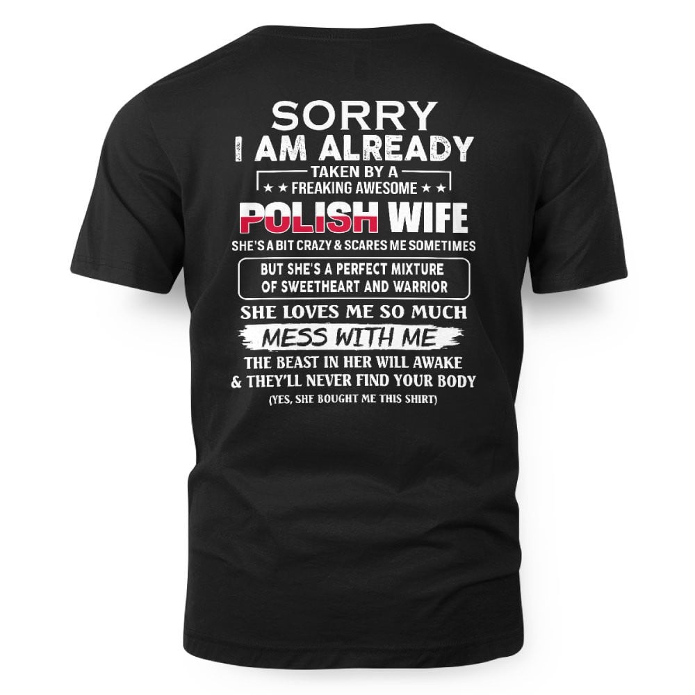 Awesome Polish wife - Funny gift - The Perfect gift for your husband - (SKUT8-NK) - SUN POLISH