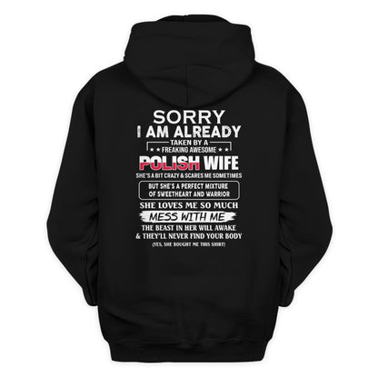 Awesome Polish wife - Funny gift - The Perfect gift for your husband - (SKUT8-NK) - SUN POLISH