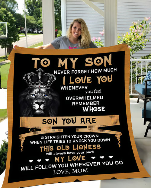 Special Gift For Your Son Blanket - From Mom