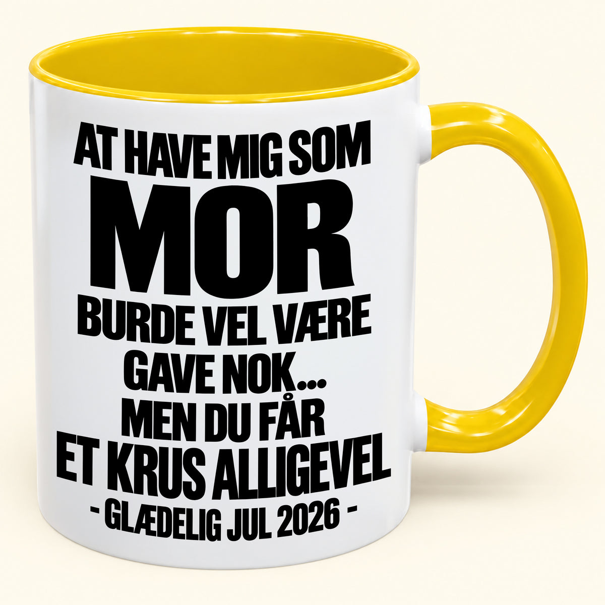 At Have Mig Som Mor Er Gave Nok – Sjovt Tofarvet Kaffekrus – Julegave 2026 (SKU2610-344) MUGDK