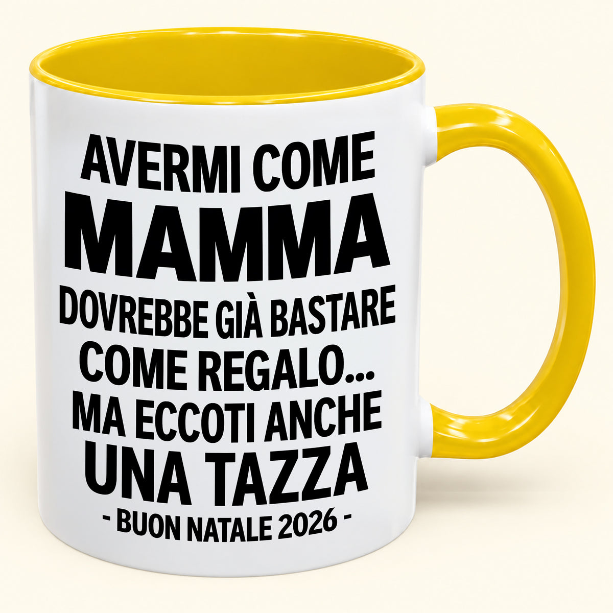 Avermi come mamma è già un regalo sufficiente – Tazza bicolore divertente – Regalo di Natale 2026 (SKU2610-202)