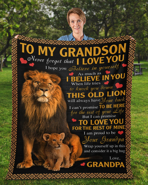 Special Gift For Your Grandson Blanket - From Grandpa (SKUB07-184)