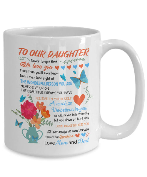 TO DAUGHTER MUG - GIFT FROM MOM & DAD - sun00 (SKU2602-156)