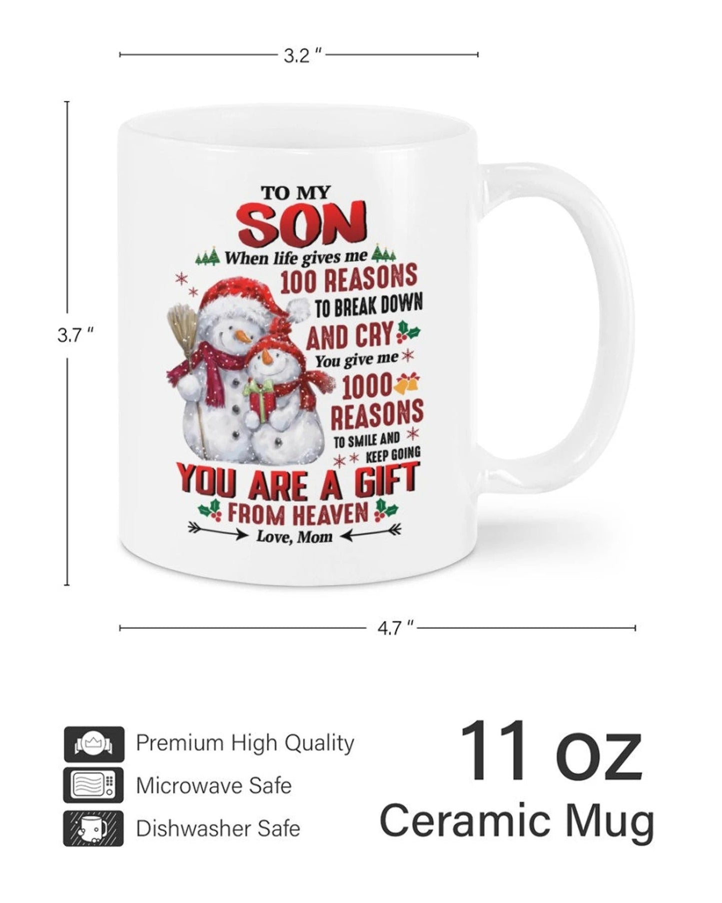 TO SON MUG 03 - GIFT FROM MOM - sun00 (SKU2605-50)