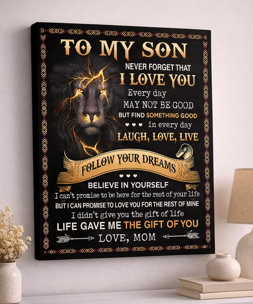 CANVAS FOR SON - BEST GIFT FROM MOM - SUN00 (SKU2604-152)