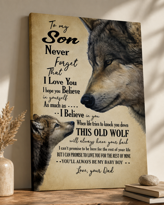 CANVAS FOR SON - BEST GIFT FROM DAD - SUN00 (SKU2605-53)