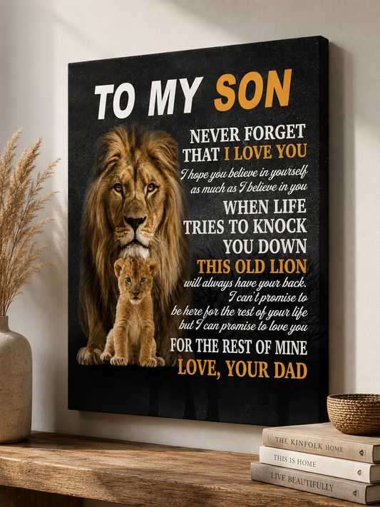 CANVAS FOR SON - BEST GIFT FROM DAD - SUN00 (SKU2605-52)