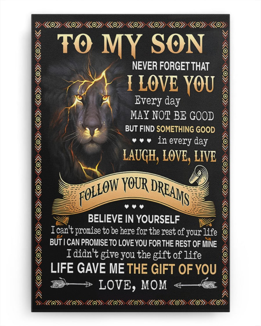 CANVAS FOR SON - BEST GIFT FROM MOM - SUN00 (SKU2604-152)