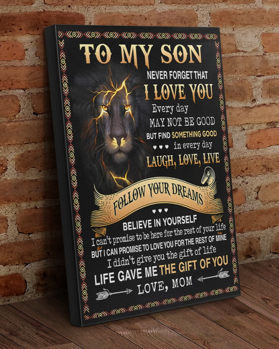 CANVAS FOR SON - BEST GIFT FROM MOM - SUN00 (SKU2604-152)