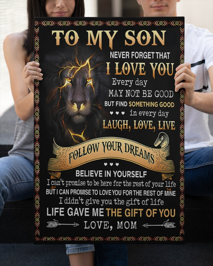 CANVAS FOR SON - BEST GIFT FROM MOM - SUN00 (SKU2604-152)