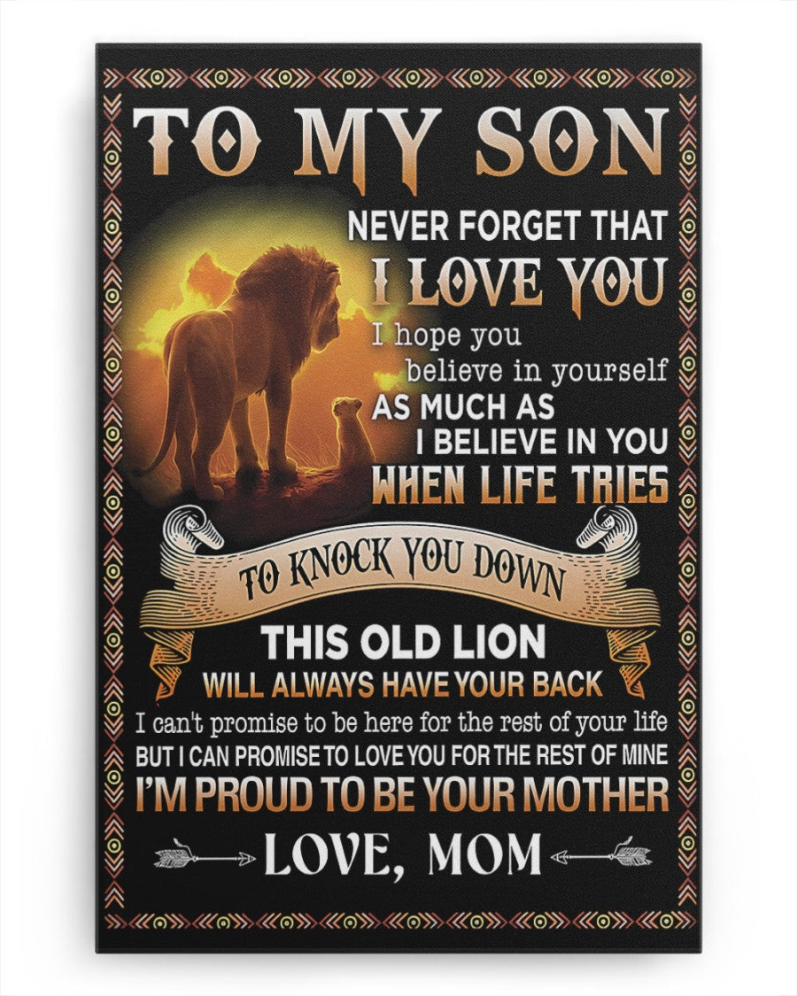 CANVAS FOR SON - BEST GIFT FROM MOM - SUN00 (SKU2604-149)