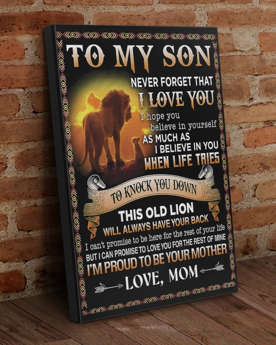 CANVAS FOR SON - BEST GIFT FROM MOM - SUN00 (SKU2604-149)