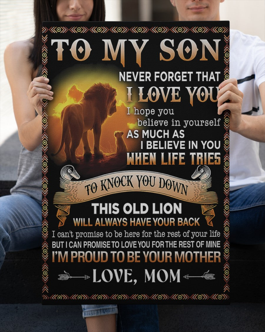 CANVAS FOR SON - BEST GIFT FROM MOM - SUN00 (SKU2604-149)