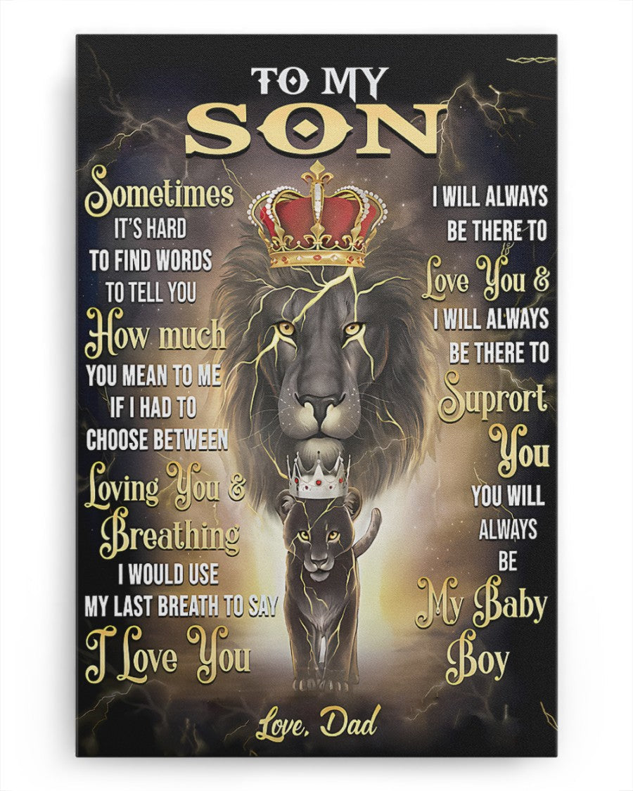 CANVAS FOR SON - BEST GIFT FROM DAD - SUN00 (SKU2604-139)