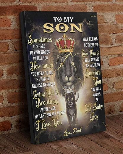 CANVAS FOR SON - BEST GIFT FROM DAD - SUN00 (SKU2604-139)