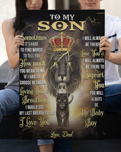 CANVAS FOR SON - BEST GIFT FROM DAD - SUN00 (SKU2604-139)