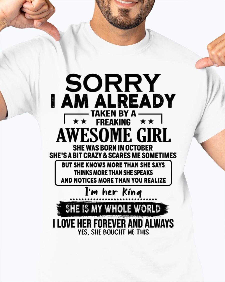 October - Awesome Girl born in October - Special gift for your boyfriend - HL10 (SKU.AT16)