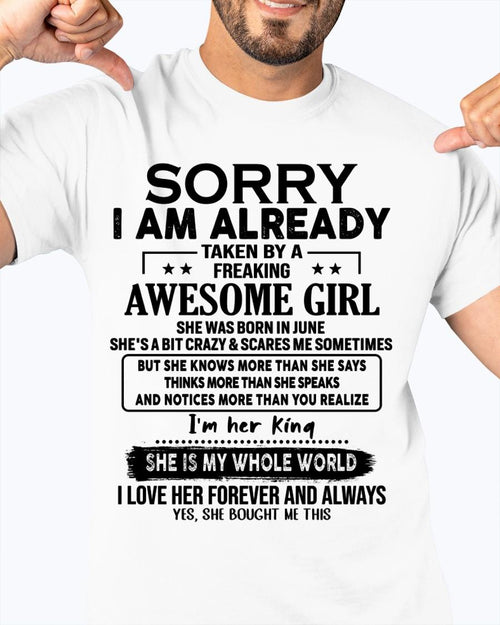 June - Awesome Girl born in June - Special gift for your boyfriend - HL06 (SKU.AT16)