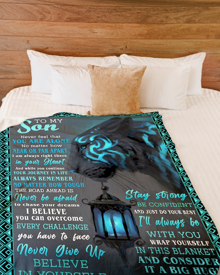 To my son - Gift for son Fleece Blanket - from mom - (SKUB07-80)