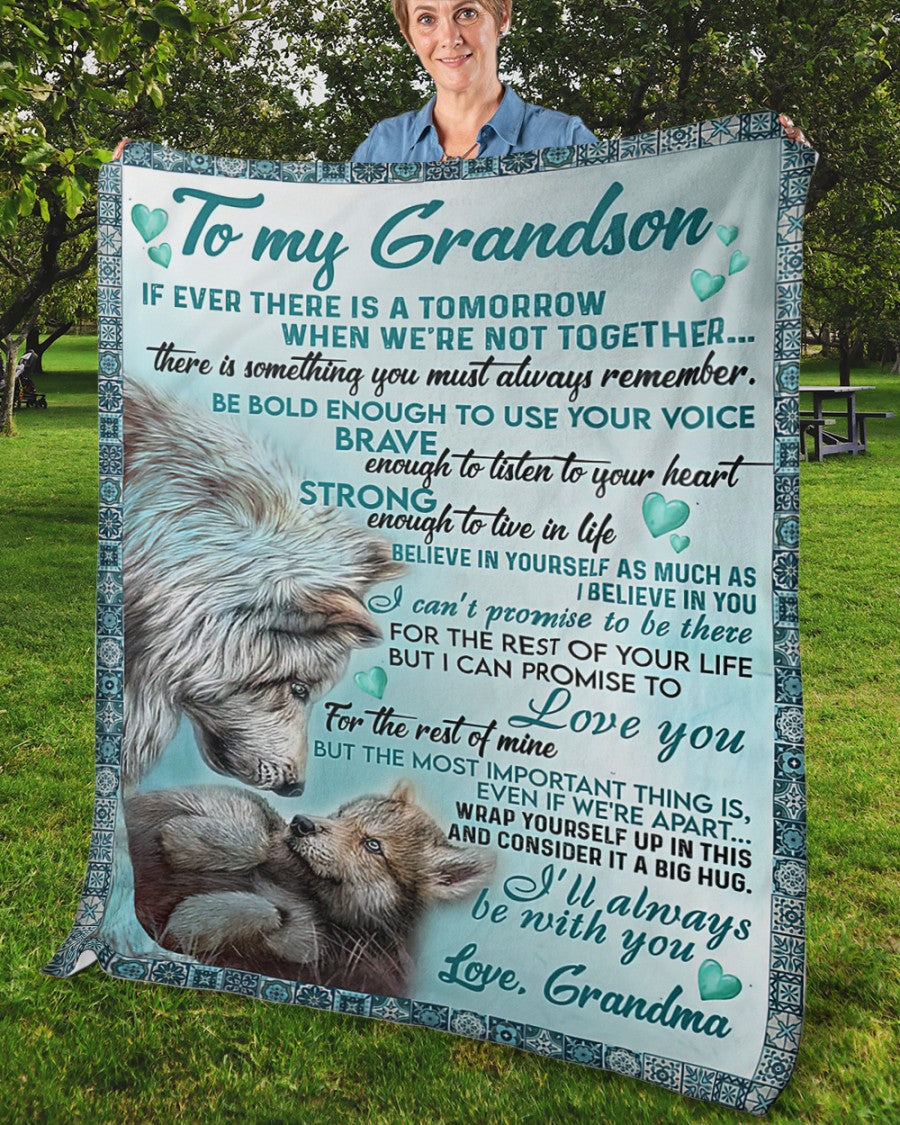 To My Grandson blanket - from grandma
