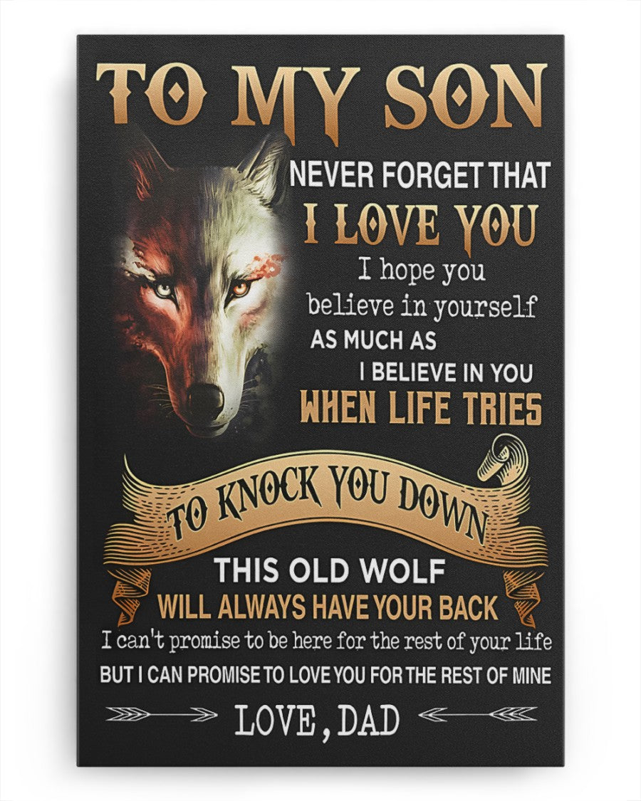 CANVAS FOR SON - BEST GIFT FROM DAD - SUN00 (SKU2605-27)