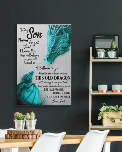 CANVAS FOR SON - BEST GIFT FROM DAD - SUN00 (SKU2605-179)