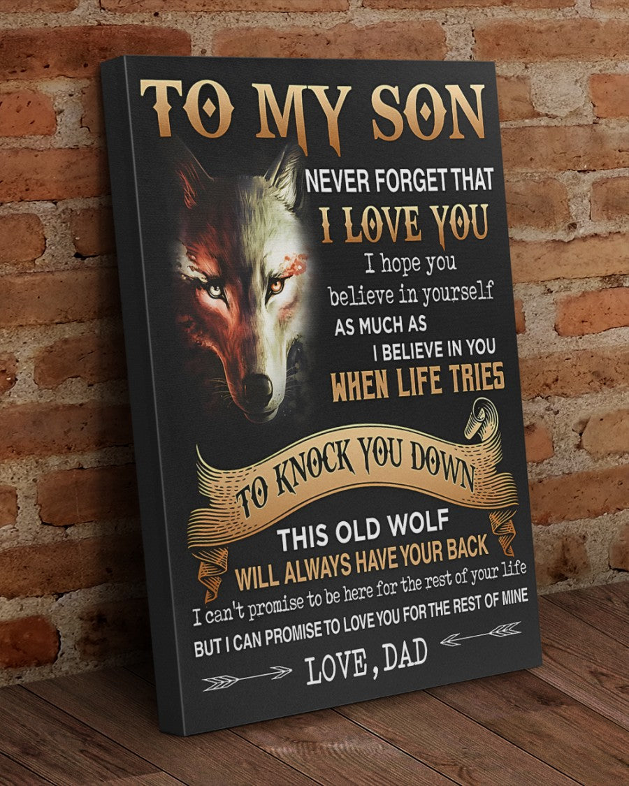CANVAS FOR SON - BEST GIFT FROM DAD - SUN00 (SKU2605-27)