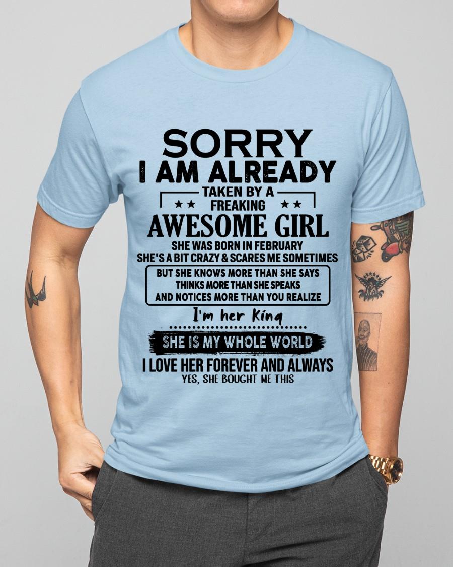 February - Awesome Girl born in February - Special gift for your boyfriend - HL02 (SKU.AT16)