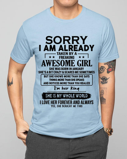 January - Awesome Girl born in January - Special gift for your boyfriend - HL01 (SKU.AT16)