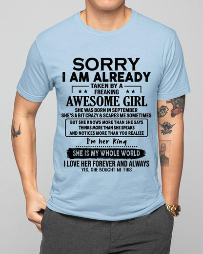 September - Awesome Girl born in September - Special gift for your boyfriend - HL09 (SKU.AT16)