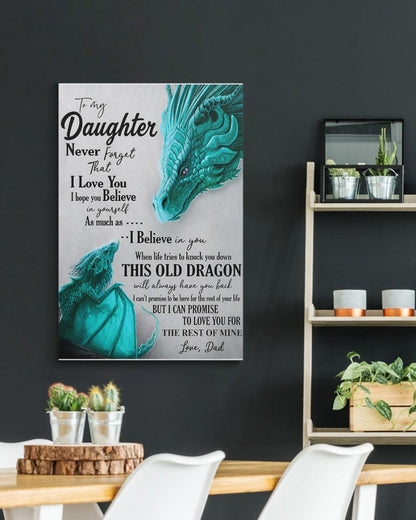 CANVAS FOR DAUGHTER - BEST GIFT FROM DAD - SUN00 (SKU2605-181)