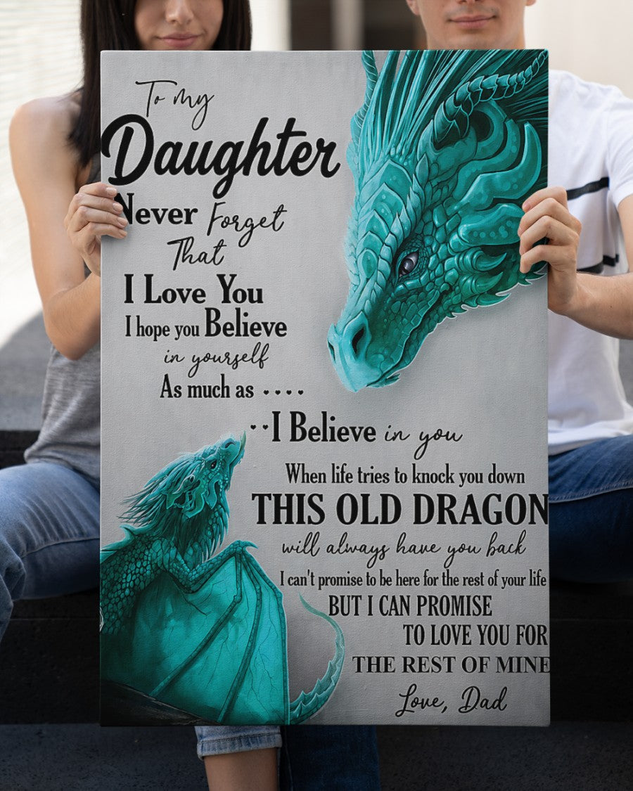 CANVAS FOR DAUGHTER - BEST GIFT FROM DAD - SUN00 (SKU2605-181)