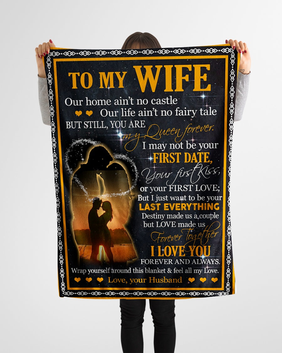 Husband to Wife - Personalized Blanket - Best Gift - To My Wife (SKUB05-107)