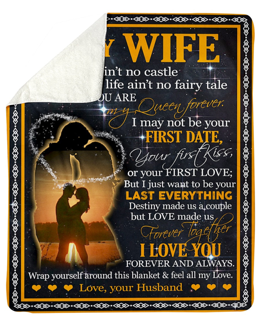 Husband to Wife - Personalized Blanket - Best Gift - To My Wife (SKUB05-107)