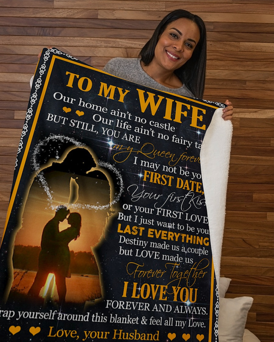 Husband to Wife - Personalized Blanket - Best Gift - To My Wife (SKUB05-107)