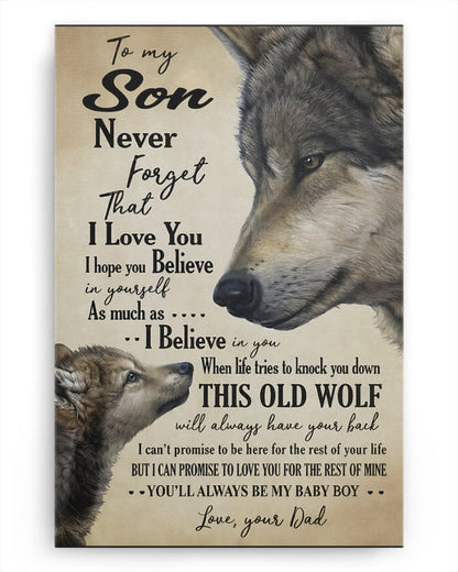 CANVAS FOR SON - BEST GIFT FROM DAD - SUN00 (SKU2605-53)