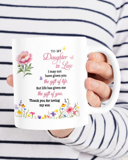BEAUTIFUL MUG FOR DAUGHTER IN LAW - GIFT FROM MOM sun00 (SKU2607-33)