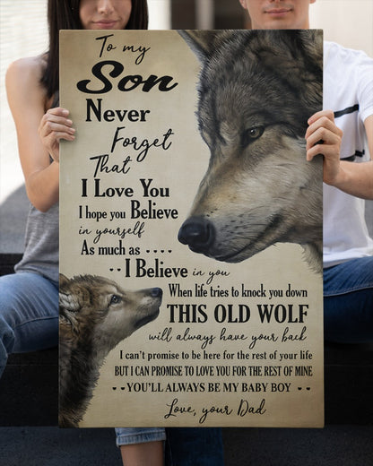 CANVAS FOR SON - BEST GIFT FROM DAD - SUN00 (SKU2605-53)