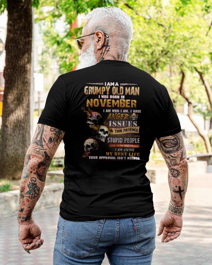 NOVEMBER - DIRTY MIND BUT KNOWS RESPECT - BIRTHDAY T-SHIRT FOR MEN - sun11 (SKU08-84-11)
