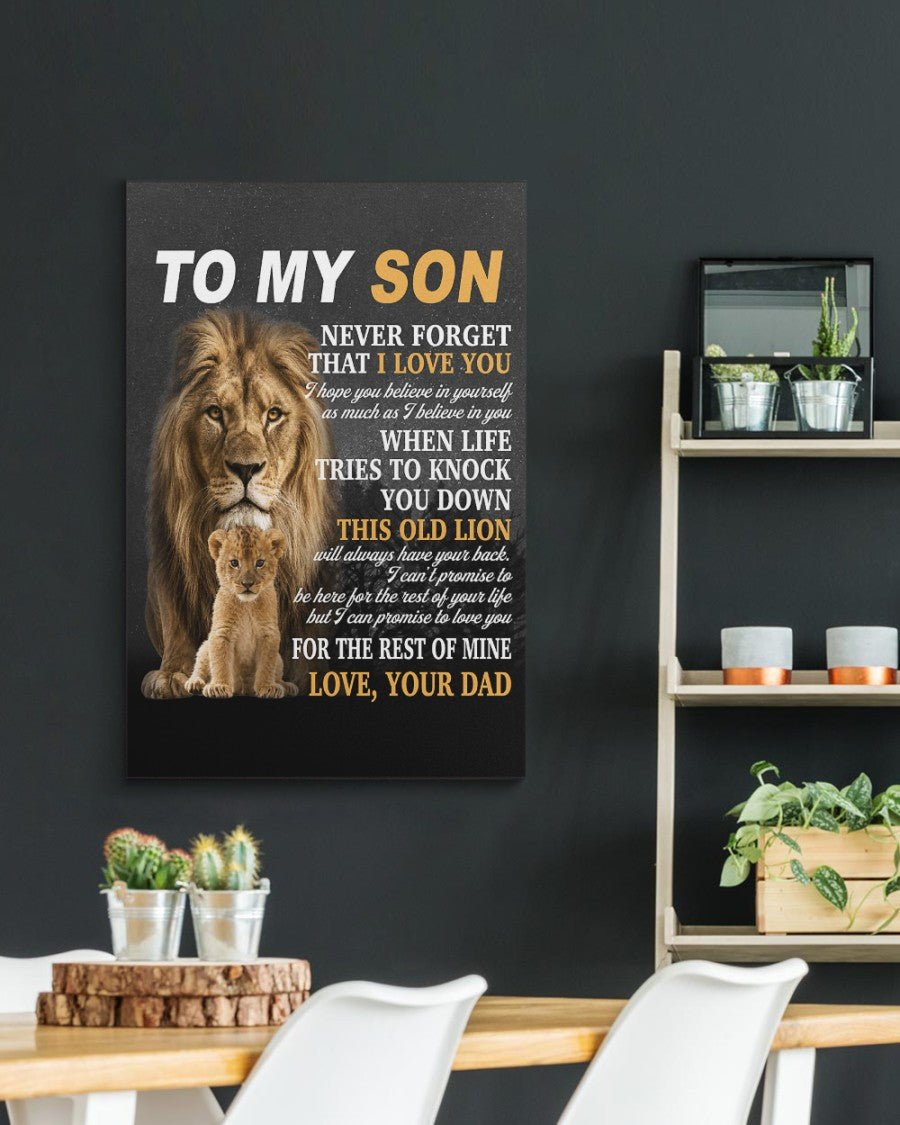 CANVAS FOR SON - BEST GIFT FROM DAD - SUN00 (SKU2605-52)